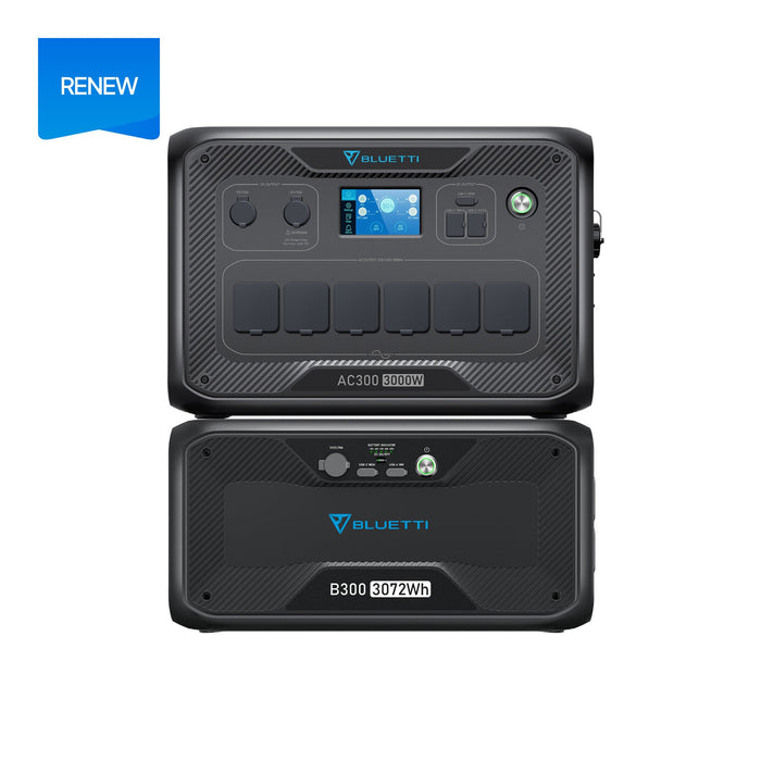 BLUETTI AC300 + B300 | Home Battery Backup (Renew)